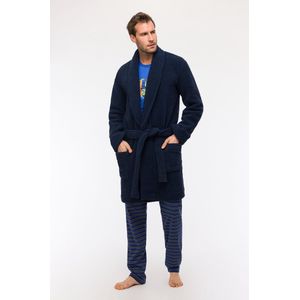 Woody badjas unisex - donkerblauw - 242-11-MDR-M/885 - maat XXL