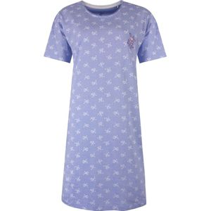Tenderness Dames Nachthemd - Korte Mouwen - Lavendel Lila - Maat S