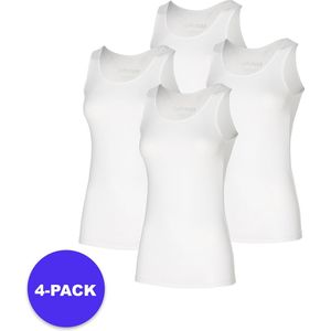Apollo (Sports) - Bamboe Hemd dames - Wit - Maat S - 4-Pack - Voordeelpakket