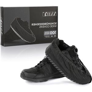 Black Shoe Covers - 100 Pieces (50 Pairs), Durable and Non-Slip Overshoes