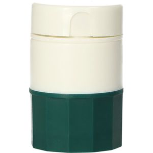 JVDL - Pillendoos - Donkergroen - 3-in-1 Pillensnijder en Vergruizer