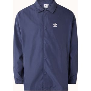 Adidas Originals Jack met steekzakken en backprint - Blauw - Maat M