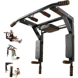 Gran Vida® - 3-in-1 Pull-Up Bar - Multifunctioneel Fitnessapparaat voor Thuis - Robuuste Constructie - Comfortabele Grip