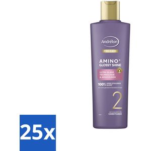 Andrélon – Conditioner – Pro Care Amino+ Glossy Shine – 250 ml - Bulkverpakking - 25 stuks