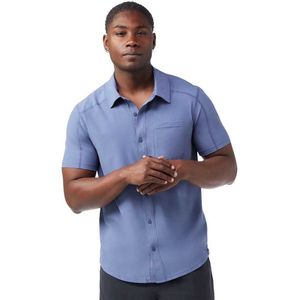 Smartwool - Everyday Button Down - Overhemd - Blauw - Korte Mouwen - L
