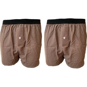 Embrator mannen Boxershorts 2-stuks geruit maat L