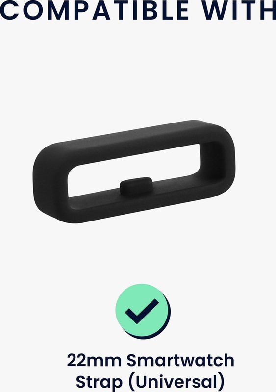kwmobile Horlogeband Lusjes 22mm - 10 Stuks - Meerkleurig - Siliconen