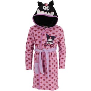 Kuromi Badjas - Maat 98/104 - Polyester - Paars - Meisjes