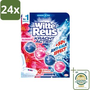 Witte Reus - Kracht Actief Toiletblok - Bloesem - 1 Toiletblok - Voordeelverpakking - 24 stuks - Bloesemgeur - Fris toilet
