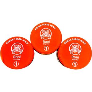 3 Stuks BABO Aqua Hair Wax Roni 150ml