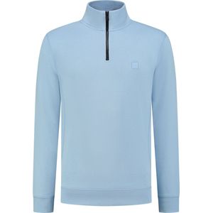 BOSS - Zetrust Half Zip Trui Blauw - Heren - Maat XL - Regular-fit