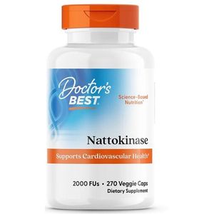 Doctor's Best - Nattokinase - 270 Capsules - 2000 FU - Multivitaminen