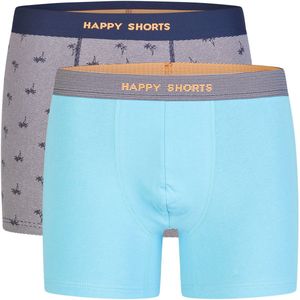 Happy Shorts - Boxershorts - Marine - 2er-Pack - Jersey