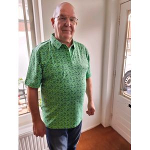 Hajo Polo Groen Blauwe print XL / Groen / Katoen