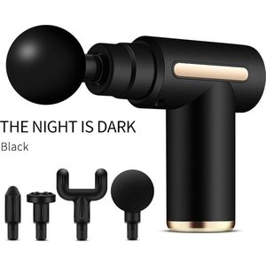 Mini massage gun - 4 koppen - 6 snelheden - diepe spierstimulatie - licht in gewicht (540 gram) - stil in gebruik - makkelijk mee te nemen