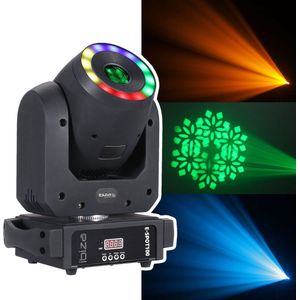 Ibiza E-SPOT100 DMX bestuurbare 100W LED spot movinghead met RGB LED ring