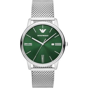 Emporio Armani AR11578 Mannen Horloge 42 mm - Zilverkleurig