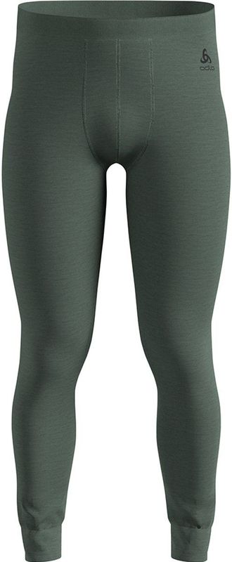 Odlo - Merino 160 Bl Bottom Long - Merino-ondergoed - Grijs/Olijfgroen