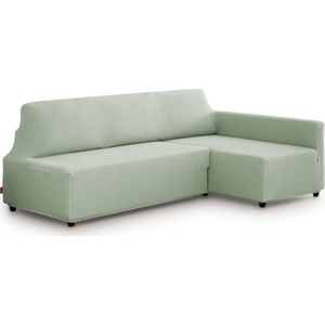 Belmarti® Bankhoes Bali Chaise Longue Rechts 195-220cm breed - Mint - geschikt voor banken zonder armleuningen - multi-elastische kwaliteit met uitzonderlijk aanpassingsvermogen