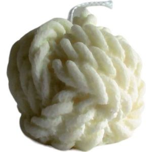 design_by_amar handgemaakte kaars 100% soya wax bolletje wol