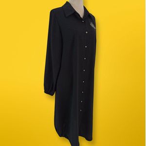 Dames mode tuniek - Kleur Zwart - MAAT 50/XL - Hijab Kleiding
