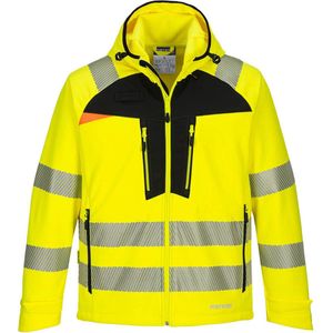 Portwest DX4 Hi-Vis Softshell Jas Geel/zwart