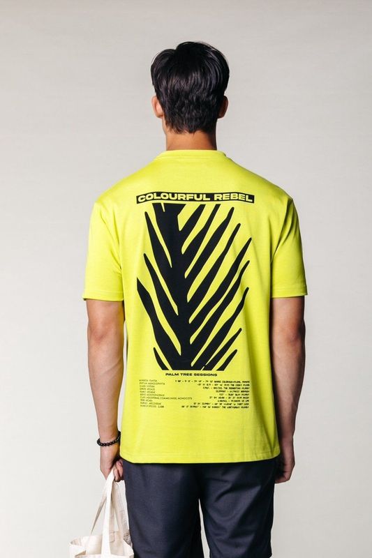 Colourful Rebel - Palm Tree Basic Tee - T-shirt - 100% Biologisch Katoen