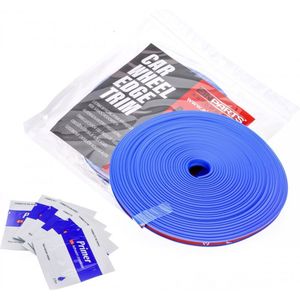 Einparts Velgen Decoratie Strip Bescherming Flexibel met Tape Blauw (8 meter)
