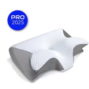 Ademvrij - Vlinderkussen - Anti Snurk Kussen - Orthopedisch Traagschuim Nekkussen