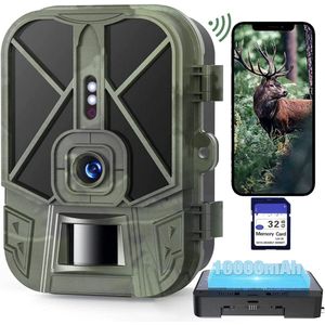 Wildcamera - Bewegingssensor camera - Nachtzicht - Dieren spotten - Boscamera - Buiten camera - Wildlife observeren - Beveiligingscamera natuur - Jachtcamera - Onopvallende camera - Buitenobservatie - Natuurfotografie - Dierensporen vastleggen - Time