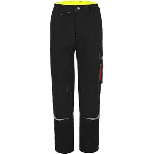 TMG PROFILE HEREN Werkbroek Zwart – Normale Beenlengte (78 cm) – Reflecterende Strips - Kniebescherming Cordura - Elastische Tailleband