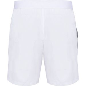SportBermuda/Short Heren M Proact White / Fine Grey 92% Polyester, 8% Elasthan