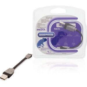 Bandridge - Bandridge BBM39300B01 Data En Oplaadkabel Apple Lightning - A Male 0.10 M Zwart - 30 Dagen Niet Goed Geld Terug