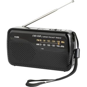 Draagbare FM/AM radio met sterke luidspreker - Compacte zakradio voor binnen en buiten