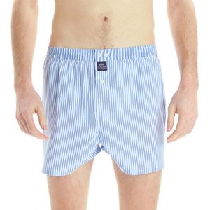 McAlson Heren Boxershort Striped Baby Blue Blauw 3XL