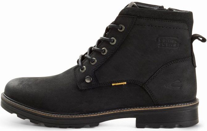 camel active - FLOW - Laars - Zwart - Echt Leer