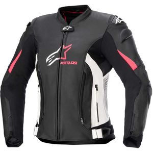 Alpinestars Stella Gp Plus V4 Leather Jacket Black White Diva Pink 38 - Maat - Jas