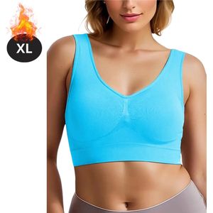 Bovista BH Zonder Beugel - Zonder Bandjes - Push-up Bh's - Comfort Beha - Gemengd - Comfortabel - Lichtblauw - Maat M