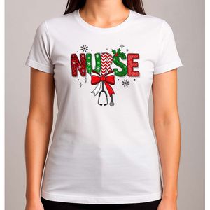 Merry & Bright Nurse - T Shirt - MerryChristmas - ChristmasVibes - Funny - Sarcasm - VrolijkKerstfeest - Kerstmis - Grappig - Sarcasme
