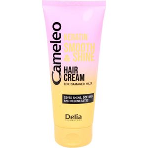 Cameleo Keratine Haarmasker - Smooth & Shine | 1x 200ml - Verrijkt met biomimetische keratine en een voedend botanisch complex