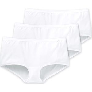 Schiesser 3-Pack dames Basic boxershorts 95/5 Organic - 40 - Wit.