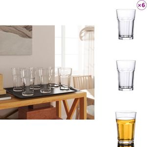 vidaXL Bierglas - Bierglazen - Waterglas - Drinkglas - Bierglazen 6 st 415 ml