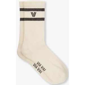 VIA VAI Lauren Kenna Sokken dames - Katoen,Polyamide,Lurex,Elastaan - Meerkleurig - Maat 39-42