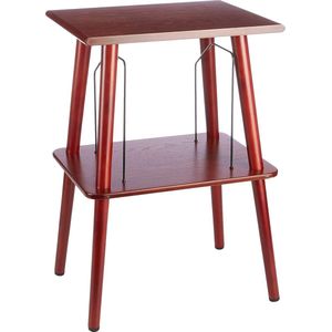 Houten meubel voor platenspelers en opbergruimte voor LP's