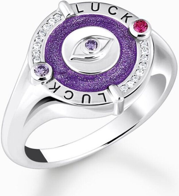 Thomas Sabo - TR2438-390-13 - Ring - Violet - 925er Zilver - Zirkoon