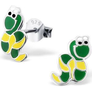Aramat Jewels Oorbellen - Betoverende Zilveren Slangen Oorbellen meisje – 7x8mm - Zilver - Vrouwen - Kinderen - [8mm]