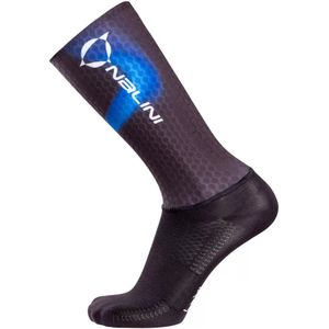 Nalini - Unisex - Fietssokken Zomer - FAST SOCKS - BLACK/PRISTINE - 44-46