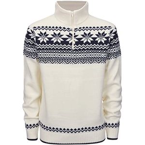 Troyer Norweger Gebreide Sweater Zwart Basics