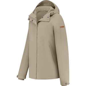 MGO Skylar - Waterdichte jas dames - Regen jacket vrouwen - Taupe