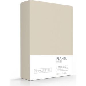 Warme Flanel Lits-jumeaux Laken Zand | 240x260 | Ideaal Tegen De Kou | Zacht En Comfortabel